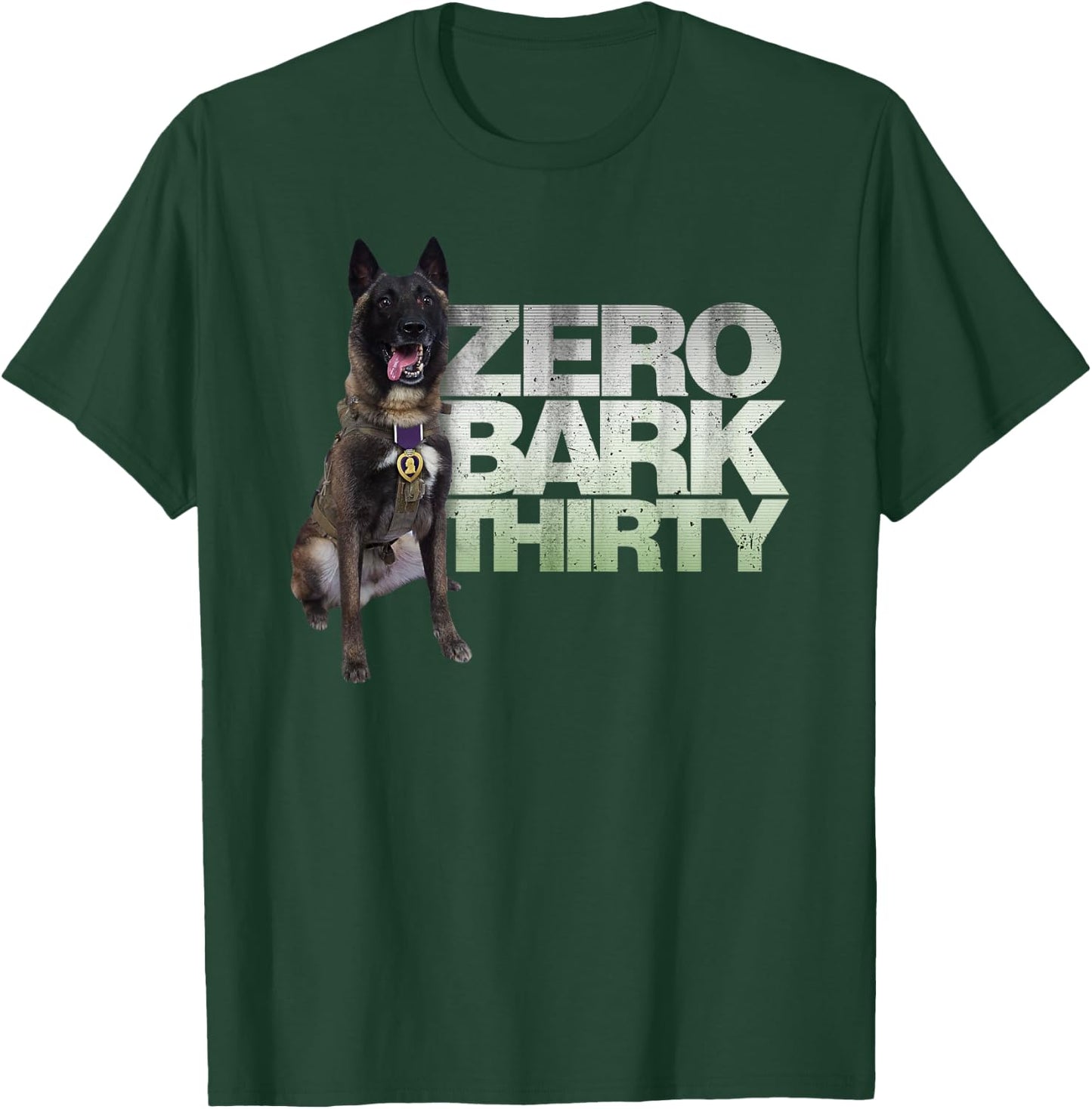 Zero Bark Thirty American Hero Military Dog T-Shirt - T-Shirt | Forest