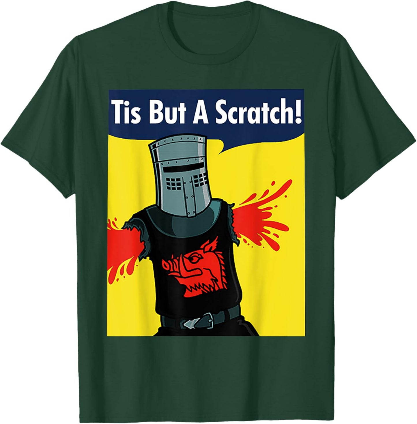 Tis But A Scratch T-Shirt - T-Shirt | Forest
