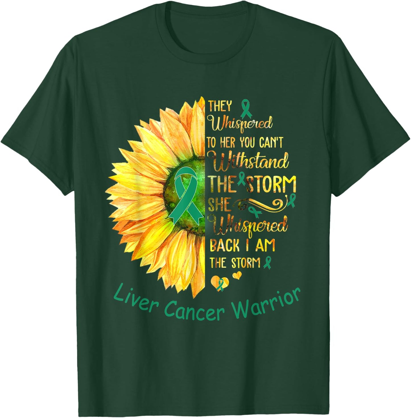 I am the Storm Liver Cancer Warrior T-Shirt - T-Shirt | Forest