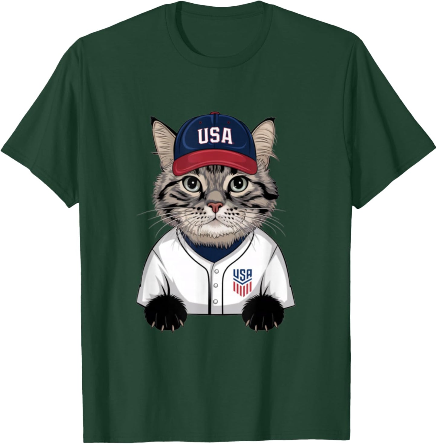 Baseball Cat Baseball Player Baseball Meme T-Shirt - T-Shirt | Forest