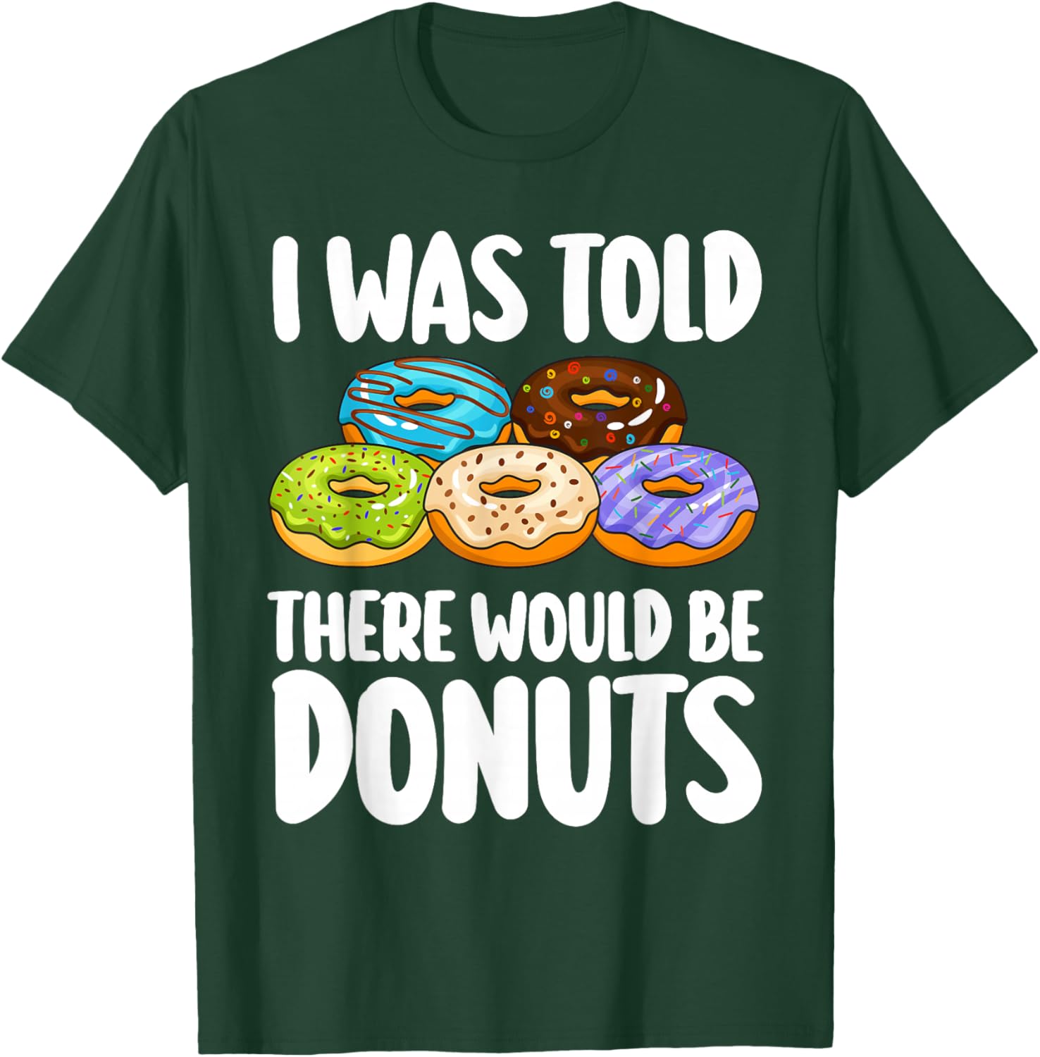 Donut Art Women Kids Doughnut Novelty Lover Donut T-Shirt - T-Shirt | Forest