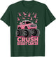 Kids Boys Pink Ribbon Breast Cancer Awareness Crush Cancer T-Shirt - T-Shirt | Forest
