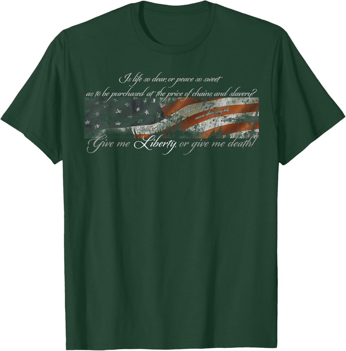 Give me liberty or give me death Patrick Henry full quote T-Shirt - T-Shirt | Forest