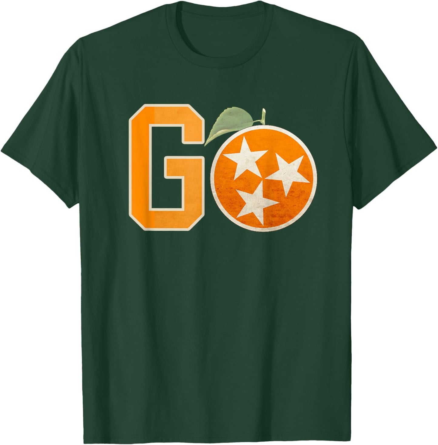 Tennessee Flag Vintage Football Fan Orange And White Gift T-Shirt - T-Shirt | Forest