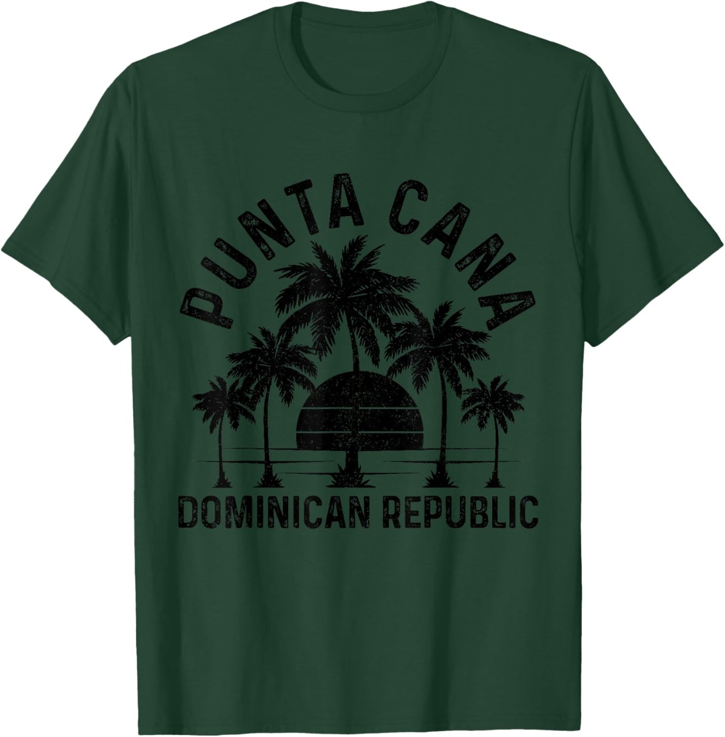 Punta Cana Dominican Republic Beach Surf Vintage T-Shirt - T-Shirt | Forest
