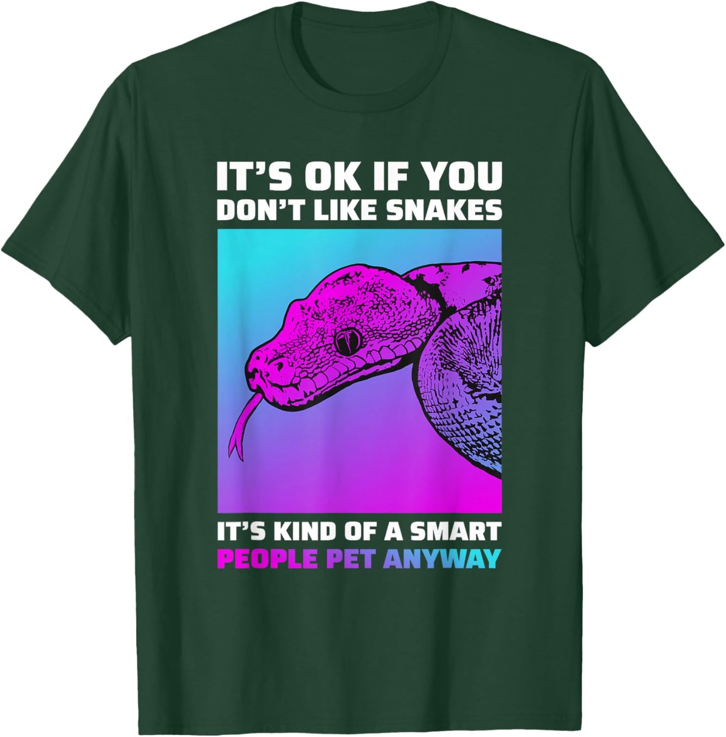 Funny Snake Lover Python Boa Cornsnake T-Shirt - T-Shirt | Forest
