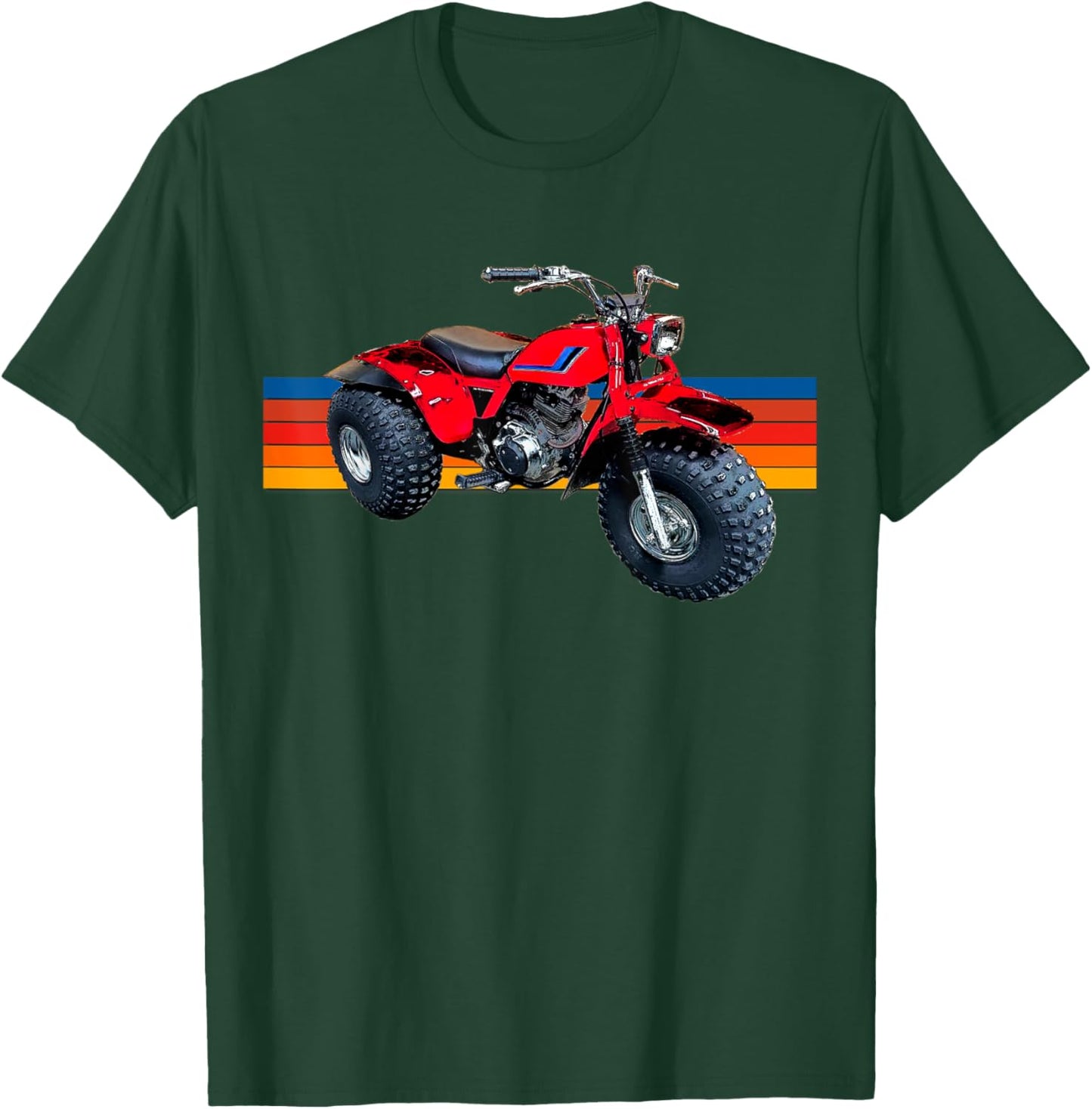 3 wheeler, Vintage ATV, ATC, 200S, 200X, 200M, 185 T-Shirt - T-Shirt | Forest