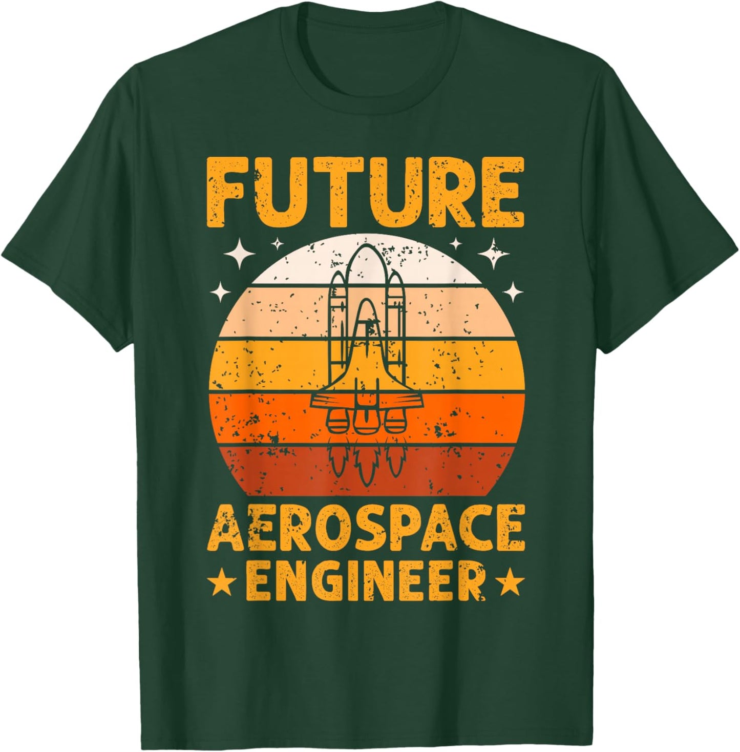 Future Aerospace Engineer Fun Rocket Science Kids Boys Girls T-Shirt - T-Shirt | Forest