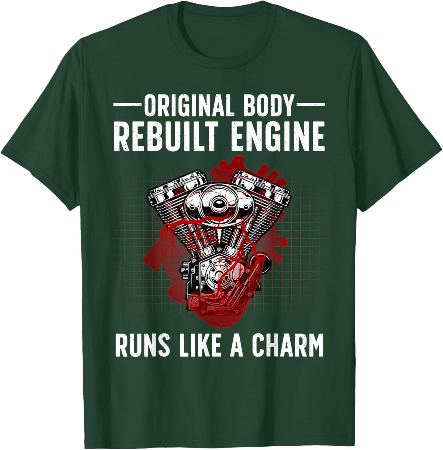 Open Heart Surgery Art Men Women After Transplant Recovery T-Shirt - T-Shirt | Forest