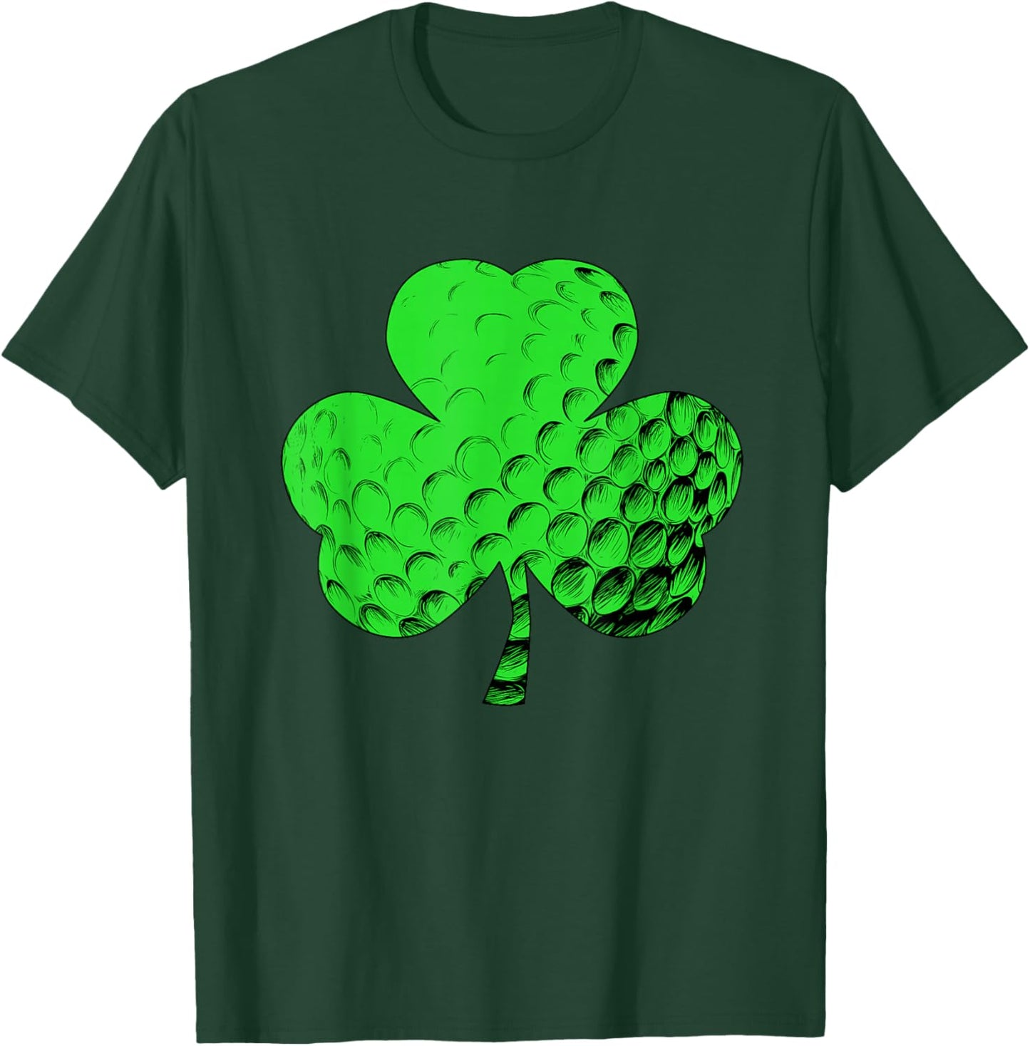 Irish Shamrock Golf Golfing St. Patricks Day T-Shirt - T-Shirt | Forest