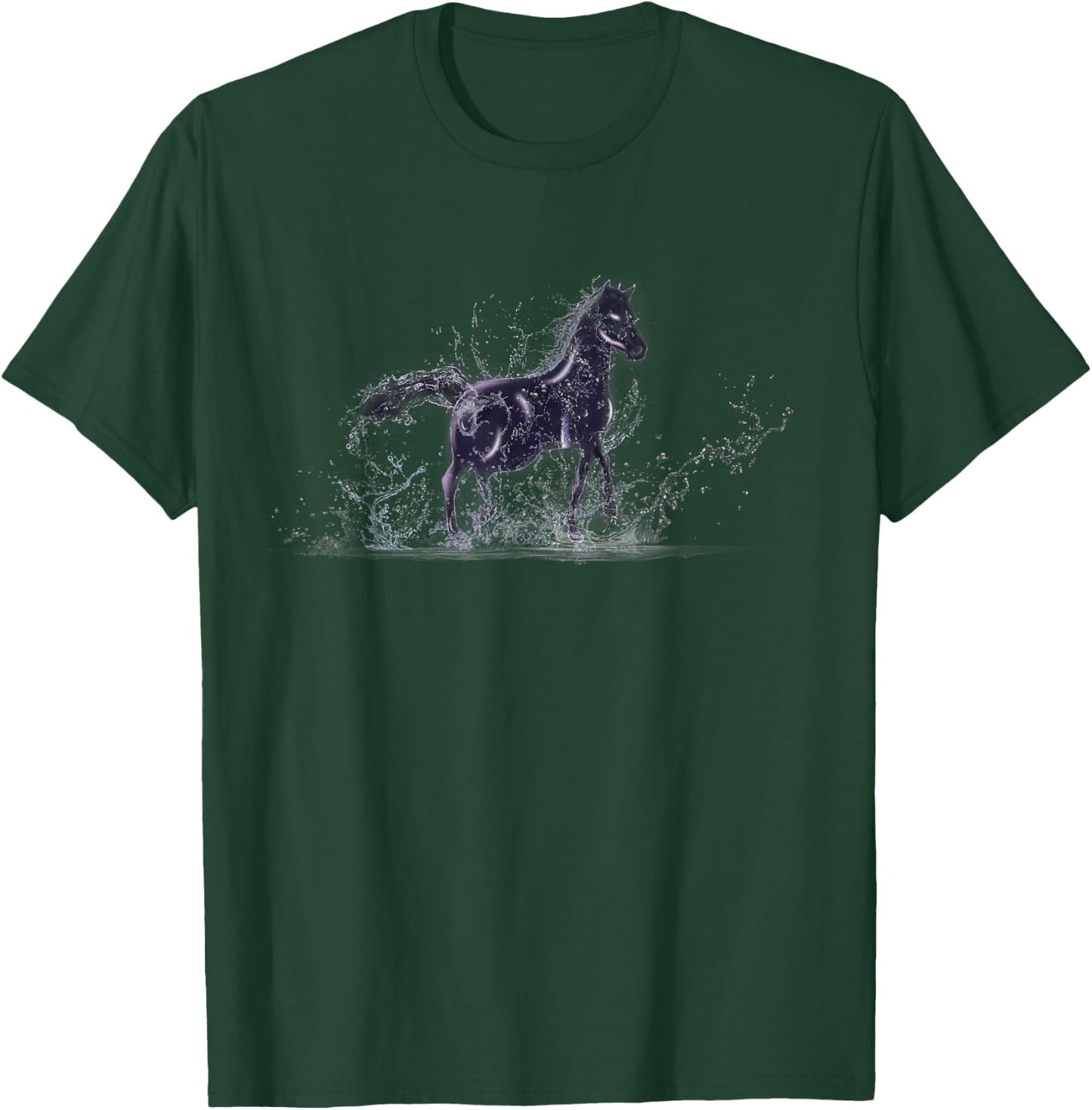Water Spirit Horse Nokk Brook Horse Scandinavia Fairytale T-Shirt - T-Shirt | Forest