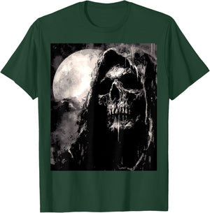 Grim reaper Dark Goth Aesthetic Biker Tattoo Death Angel T-Shirt - T-Shirt | Forest