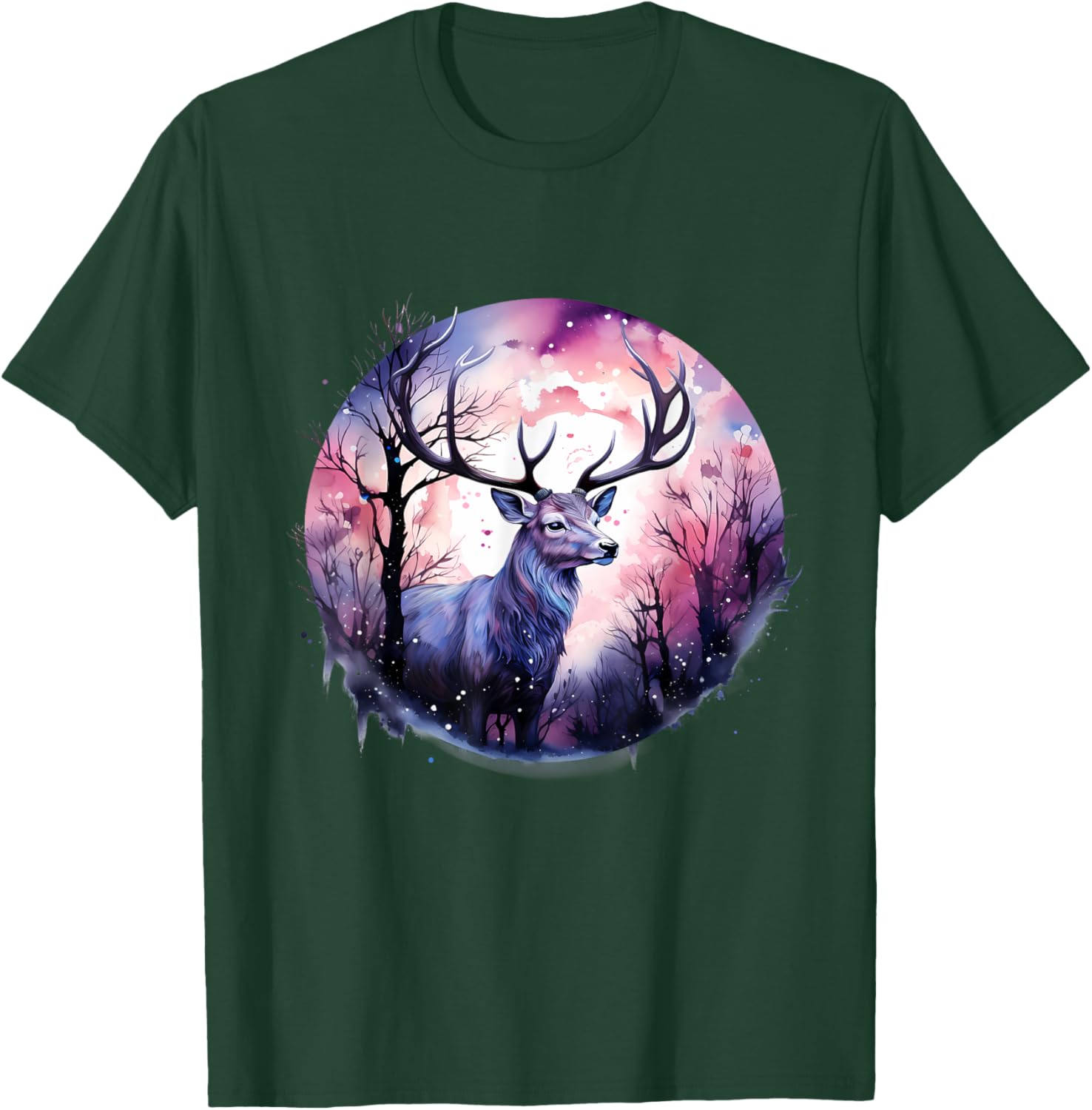 Deer Nature Wildlife Animal Art Artwork Animal Lovers Forest T-Shirt - T-Shirt | Forest