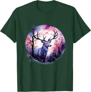 Deer Nature Wildlife Animal Art Artwork Animal Lovers Forest T-Shirt - T-Shirt | Forest