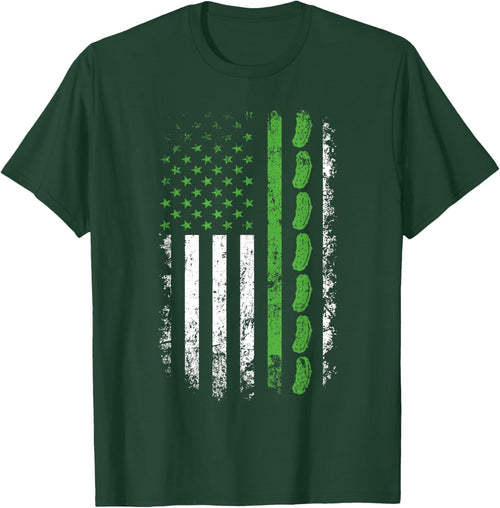 Pickle Cucumber US American Flag for Pickle Lovers Men Women