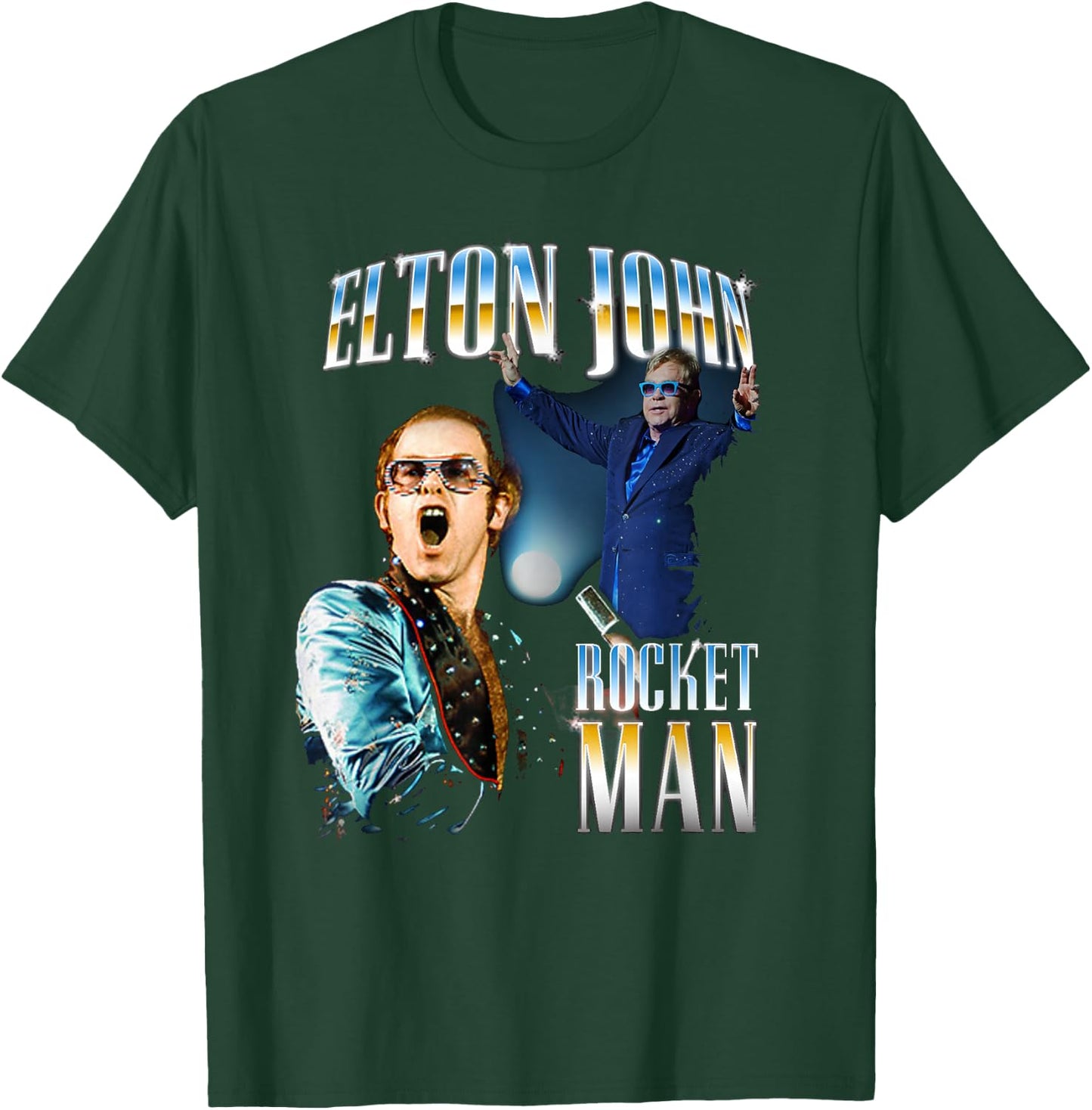 Official Elton John Photo Colage T-Shirt - T-Shirt | Forest