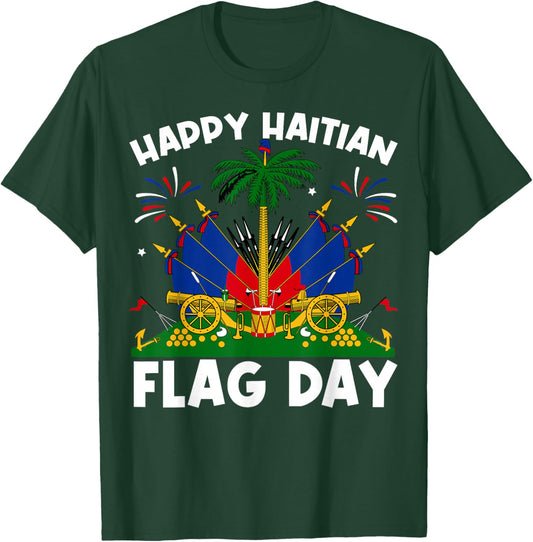 Haitian Flag Day Men Women Kids T-Shirt - T-Shirt | Forest