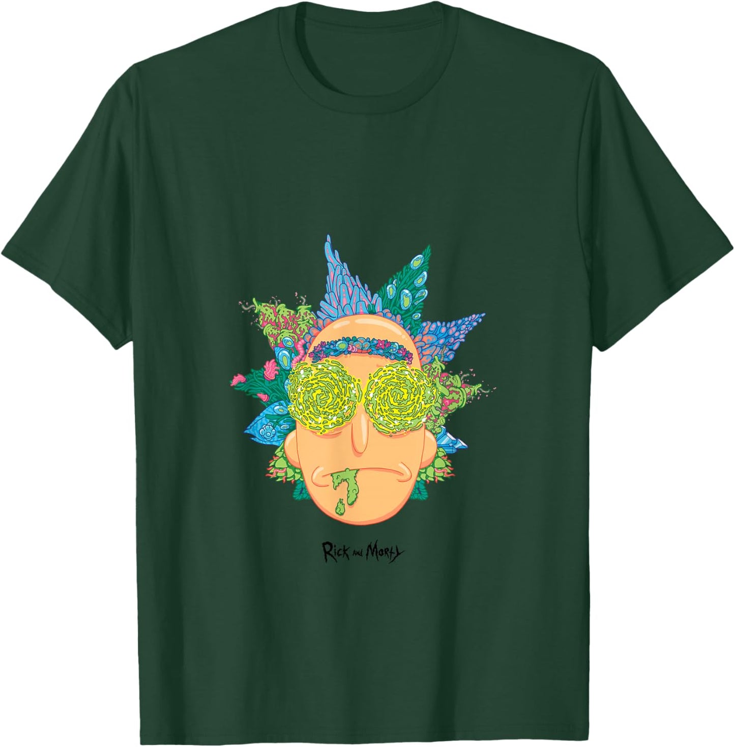 Offizielle psychedelische Rick Face Art PAPL205 T-Shirt - T-Shirt | Forest