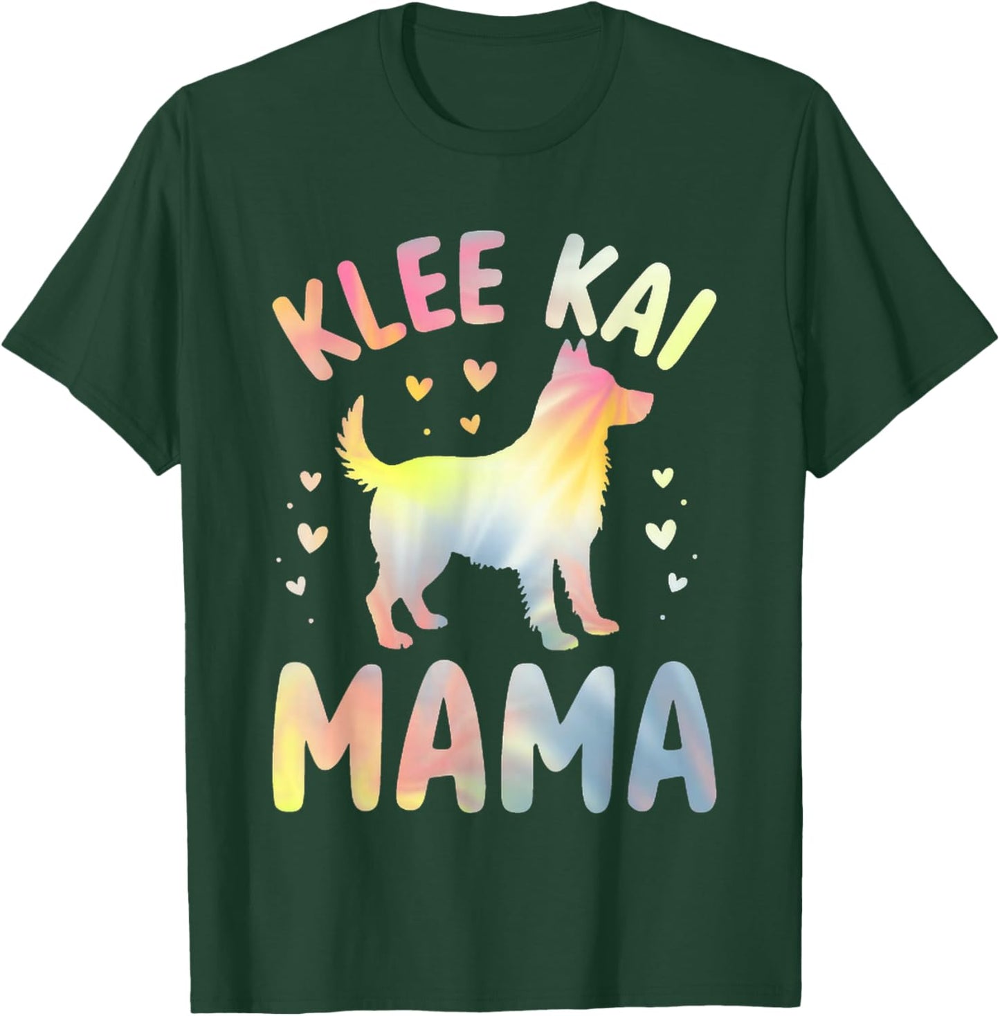 That says Klee Kai Mama - Dog Lover Pastel Design T-Shirt - T-Shirt | Forest