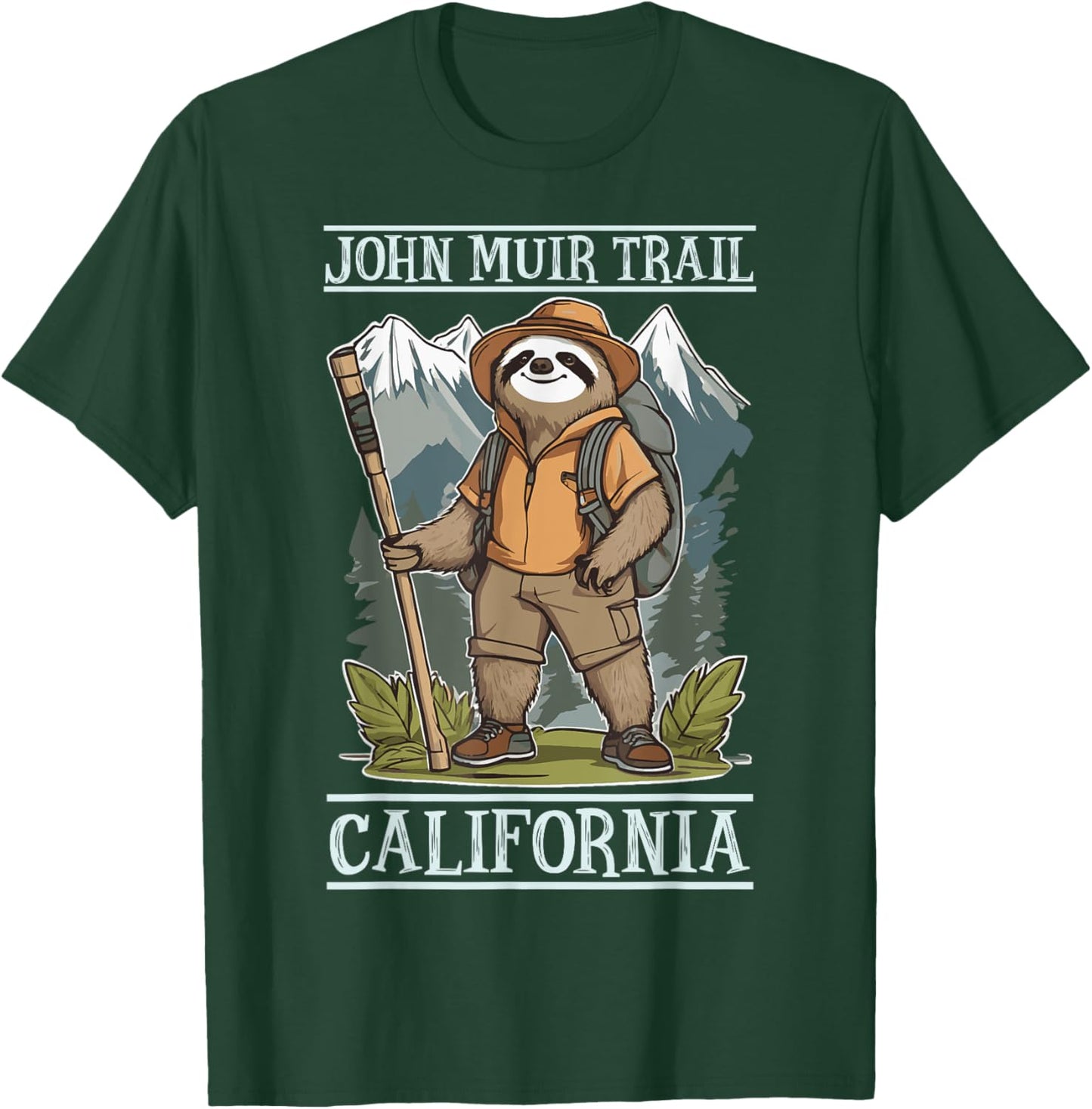 California Hiking Trail John Muir Trail Souvenir Nature Fan T-Shirt - T-Shirt | Forest