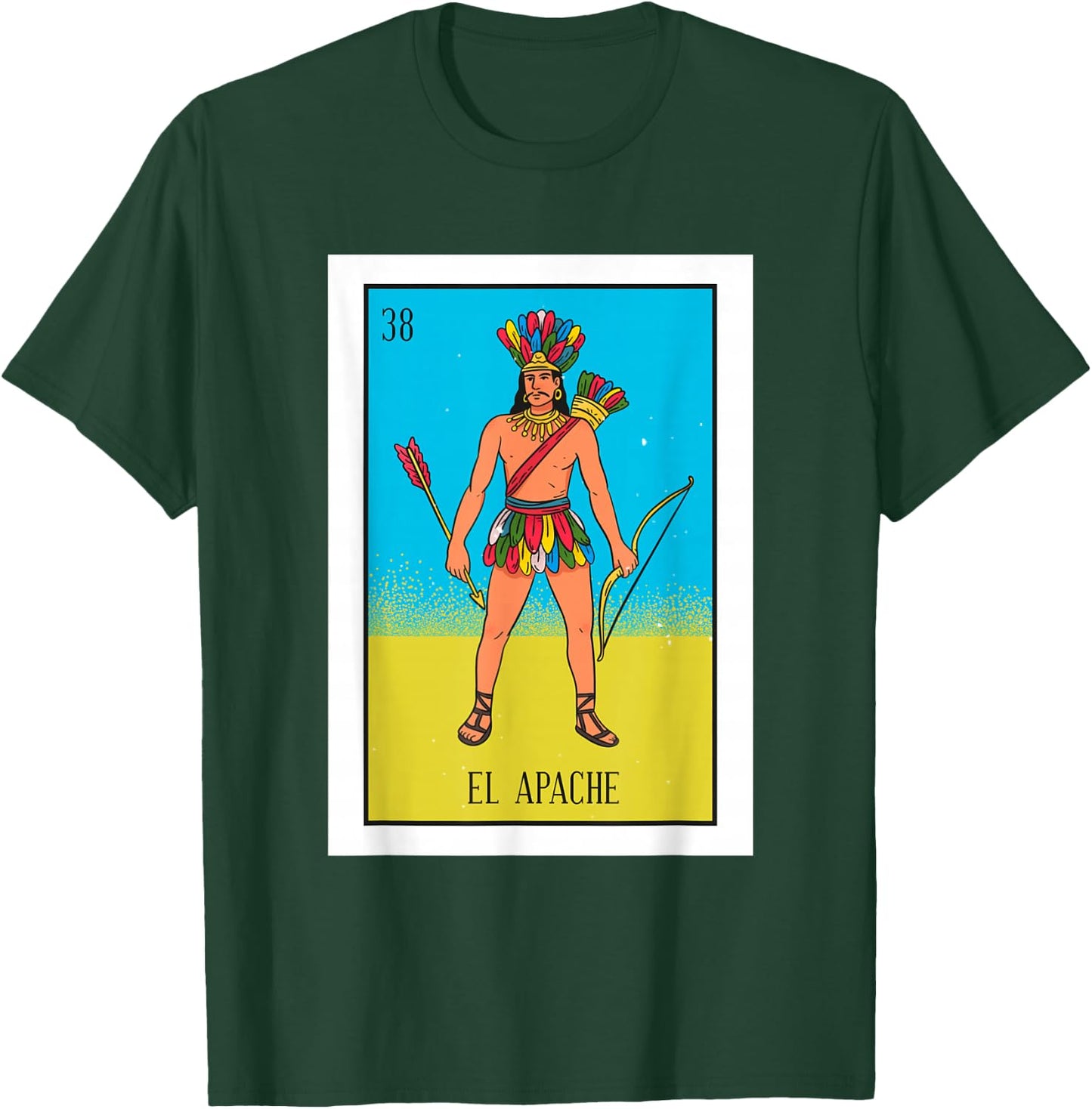El Indio Lottery Gift The Indian Card Mexican Lottery T-Shirt - T-Shirt | Forest