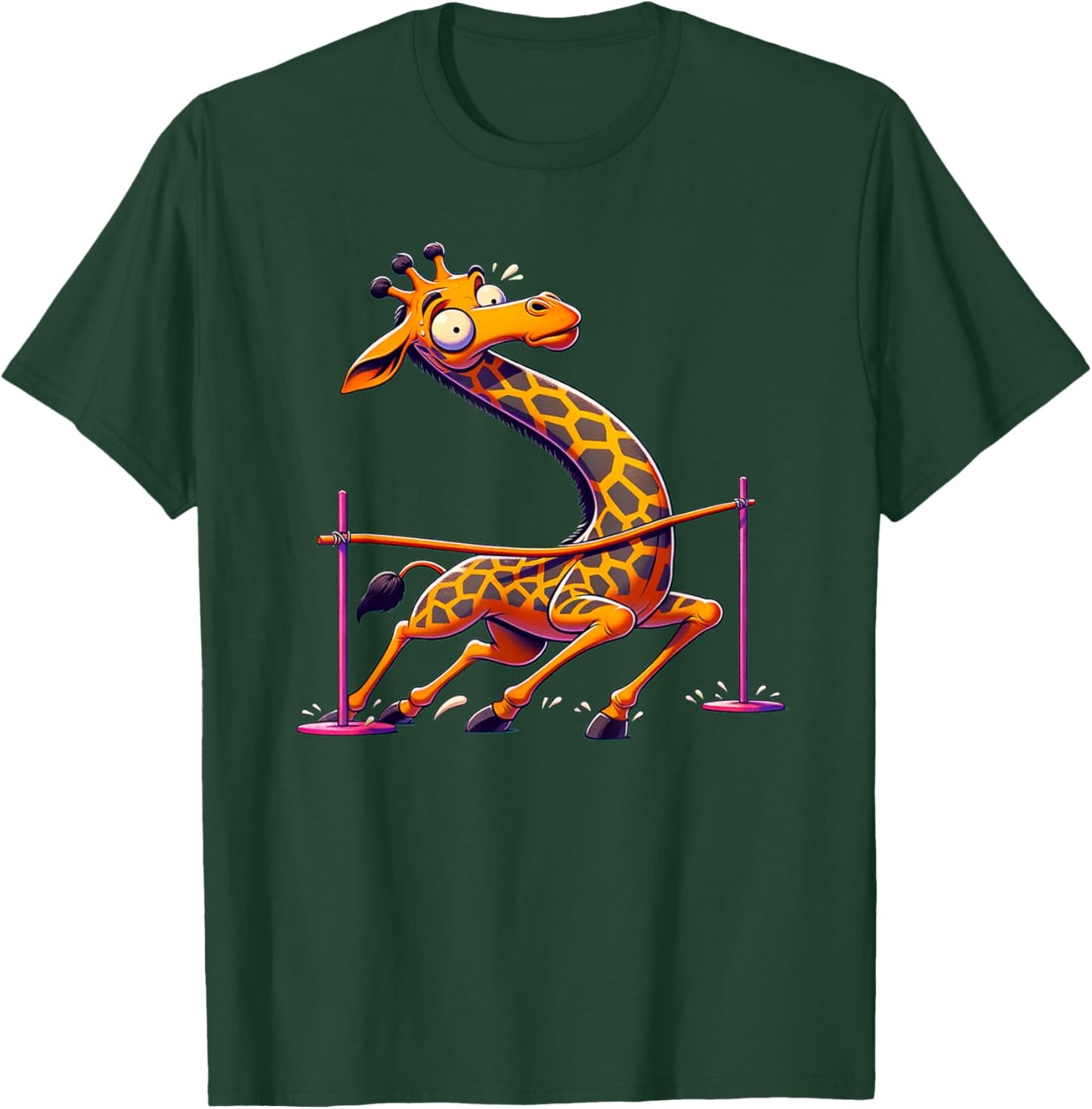 Funny Giraffe Limbo T-Shirt - T-Shirt | Forest