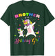 Brother of the Birthday Girl Unicorn Birthday Princess Dab T-Shirt - T-Shirt | Forest