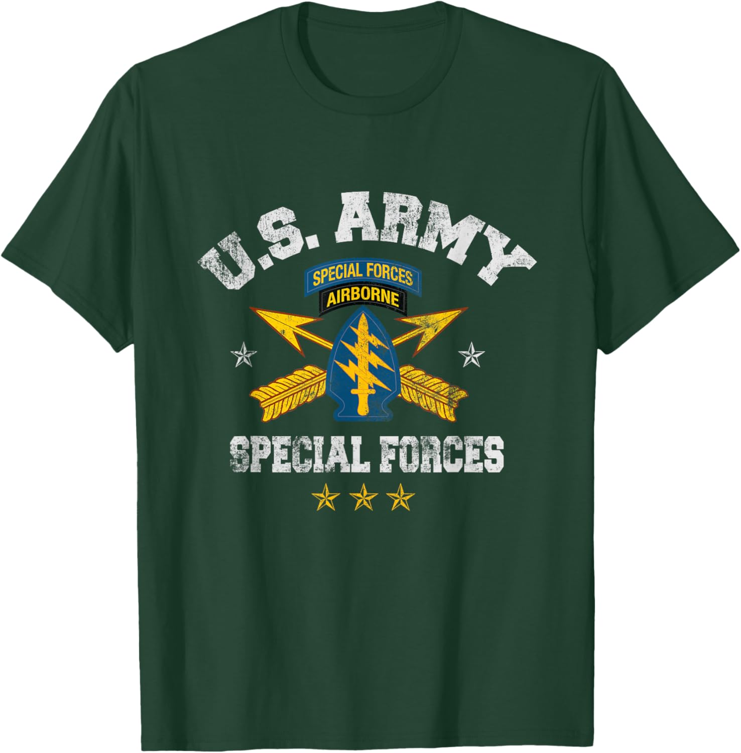US Special Forces Group Airborne Veteran SFG 4th of July Men T-Shirt - T-Shirt | Forest