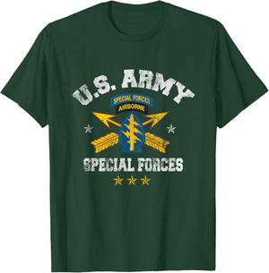 US Special Forces Group Airborne Veteran SFG 4th of July Men T-Shirt - T-Shirt | Forest