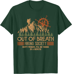 Out of Breath Hiking Society T-Shirt - T-Shirt | Forest