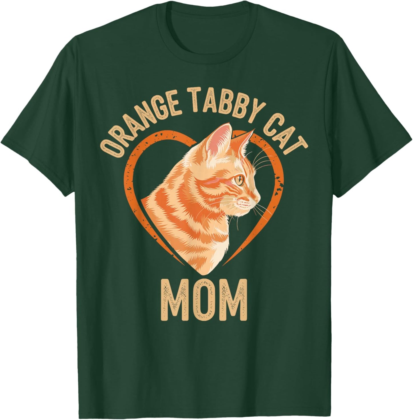 Tabby Cat Orange Cat Mom T-Shirt - T-Shirt | Forest