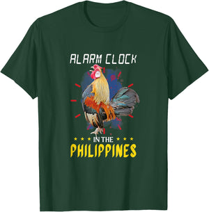 Funny Filipino Chicken Alarm Clock in the Philippines Pinoy T-Shirt - T-Shirt | Forest
