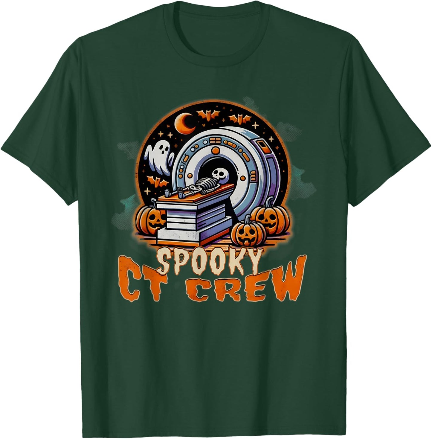 Halloween CT Tech CT Technologist Halloween Rad Tech T T-Shirt - T-Shirt | Forest