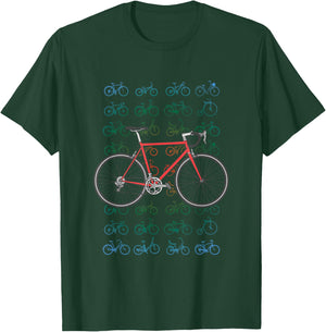 Road Bike Cycling Bicycle Cyclist Road Cyclist T-Shirt - T-Shirt | Forest