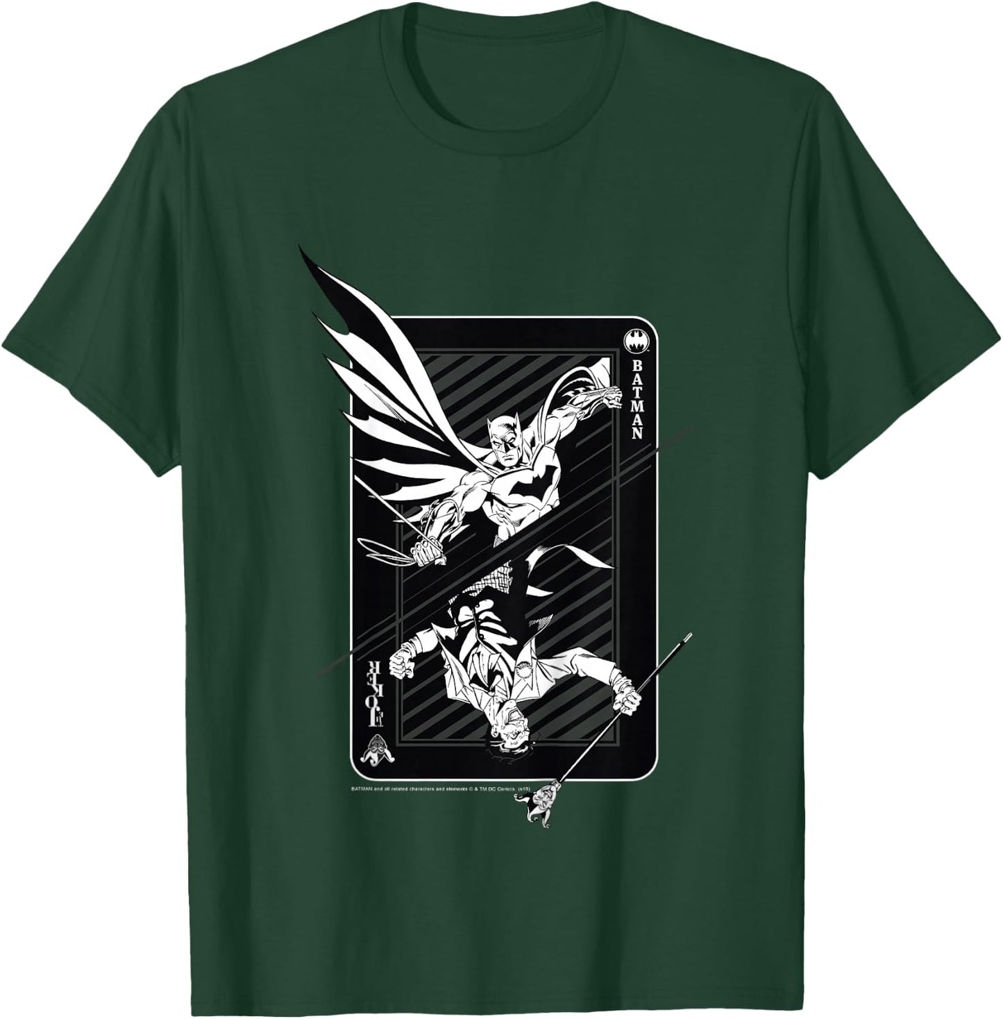 Kids DC Comics Batman And Joker Card Poster T-Shirt - T-Shirt | Forest