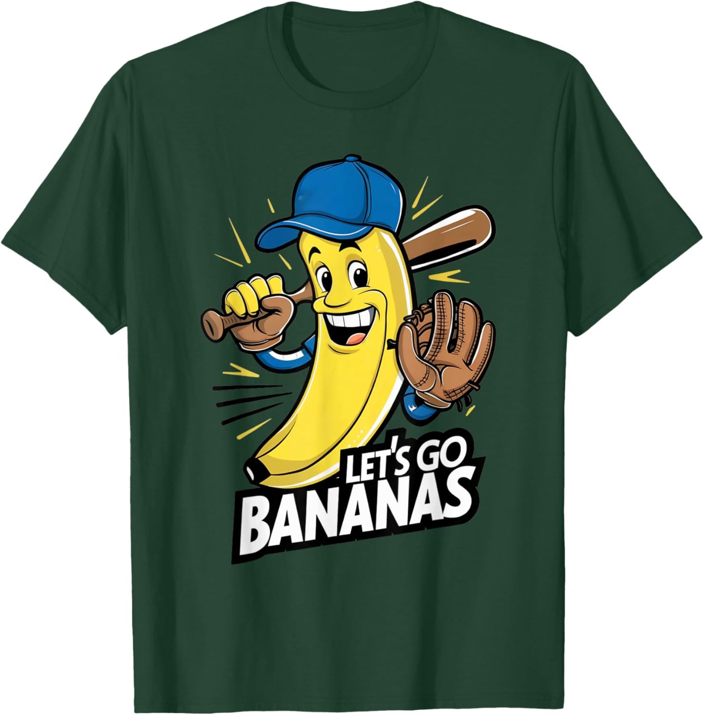 Funny Bananas Shirts Cute Banana Gifts Funny Lets go Bananas T-Shirt - T-Shirt | Forest