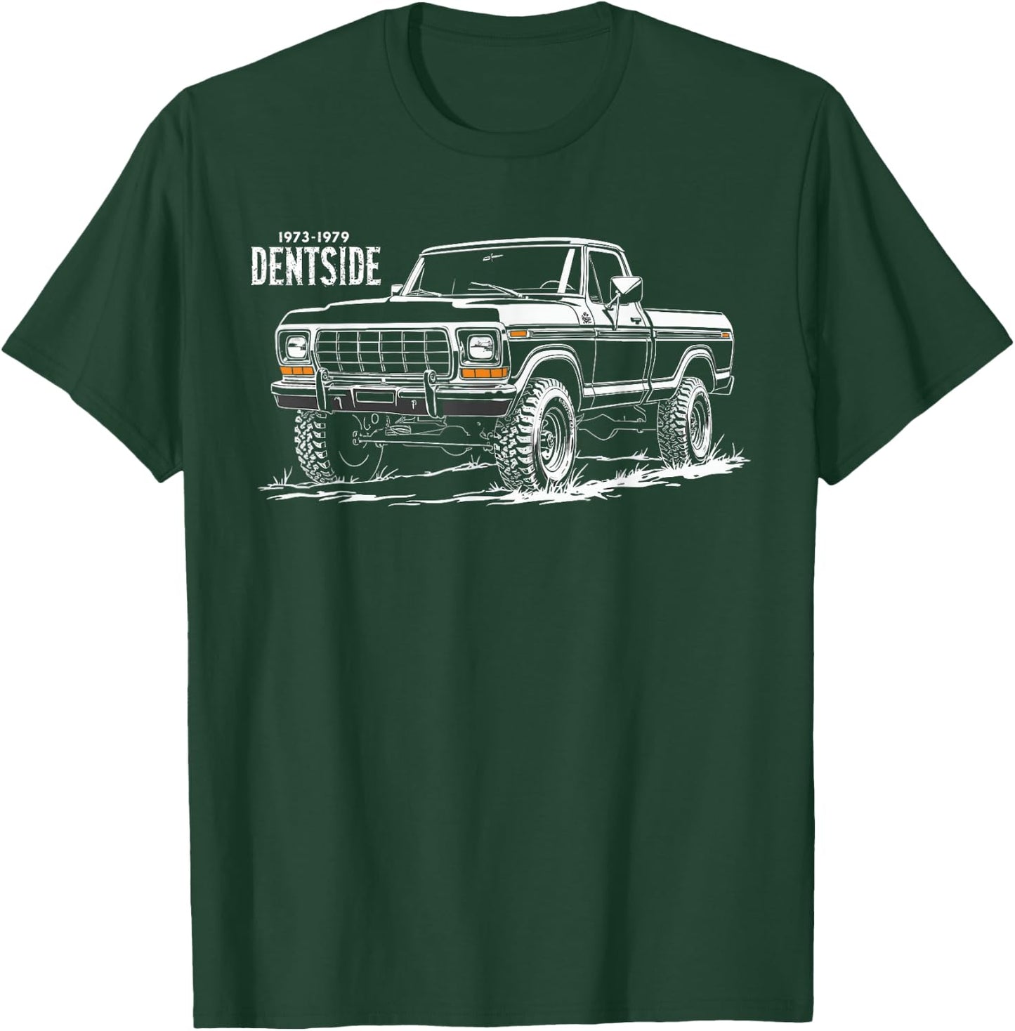 1979 Dentside Truck Silhouette Front Corner Dentside Highboy T-Shirt - T-Shirt | Forest