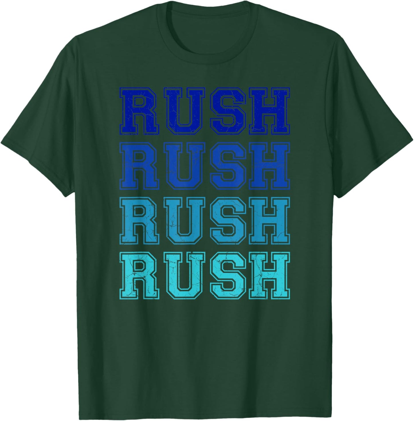 Vintage Rush Name Throwback Retro Apparel Gift Men Women T-Shirt - T-Shirt | Forest