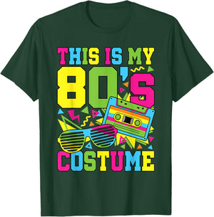 This is My 80s Costume 1980 80s Party Outfit Men Women Kids T-Shirt - T-Shirt | Forest