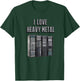 PC Tech I Love Heavy Metal Server Rack Network Admin I.T. T-Shirt - T-Shirt | Forest