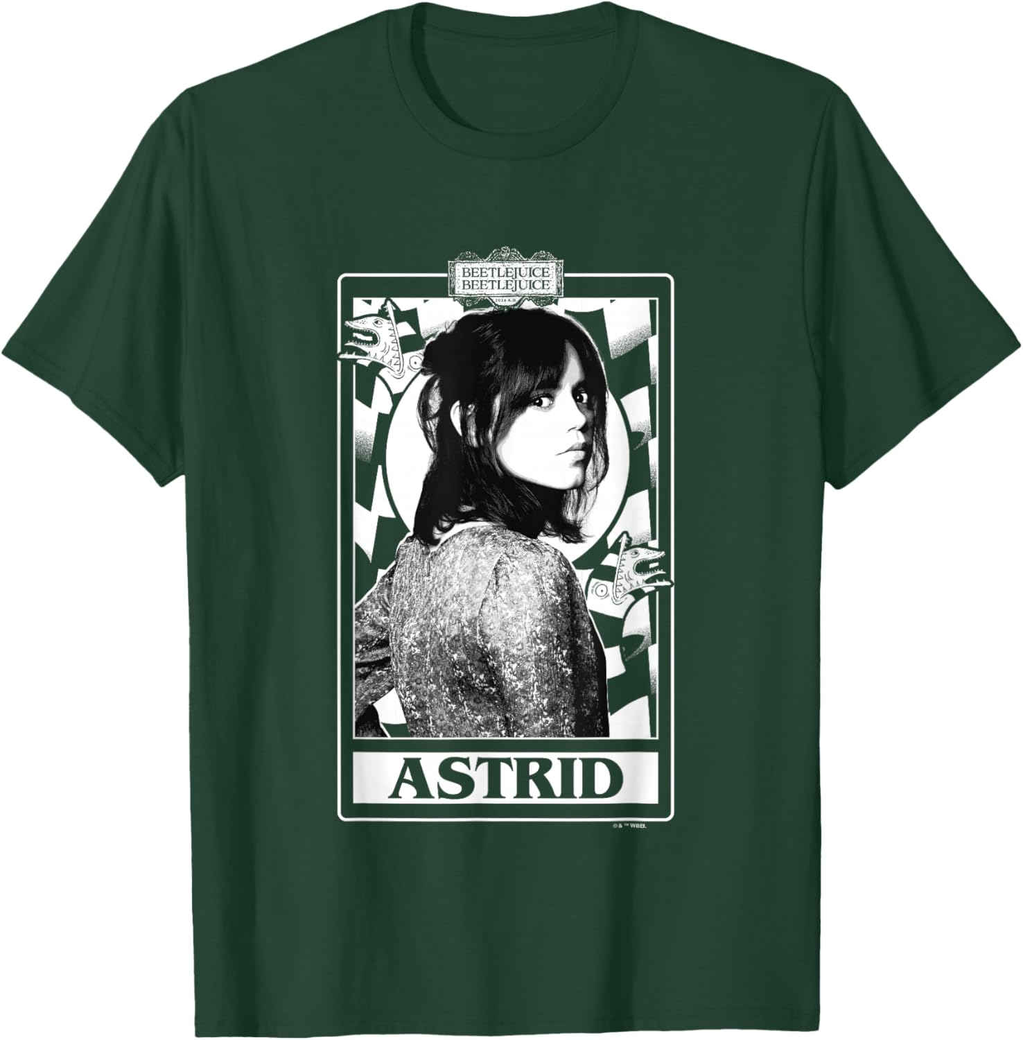 Beetlejuice Beetlejuice Astrid Deetz Tarot Card Vintage T-Shirt - T-Shirt | Forest