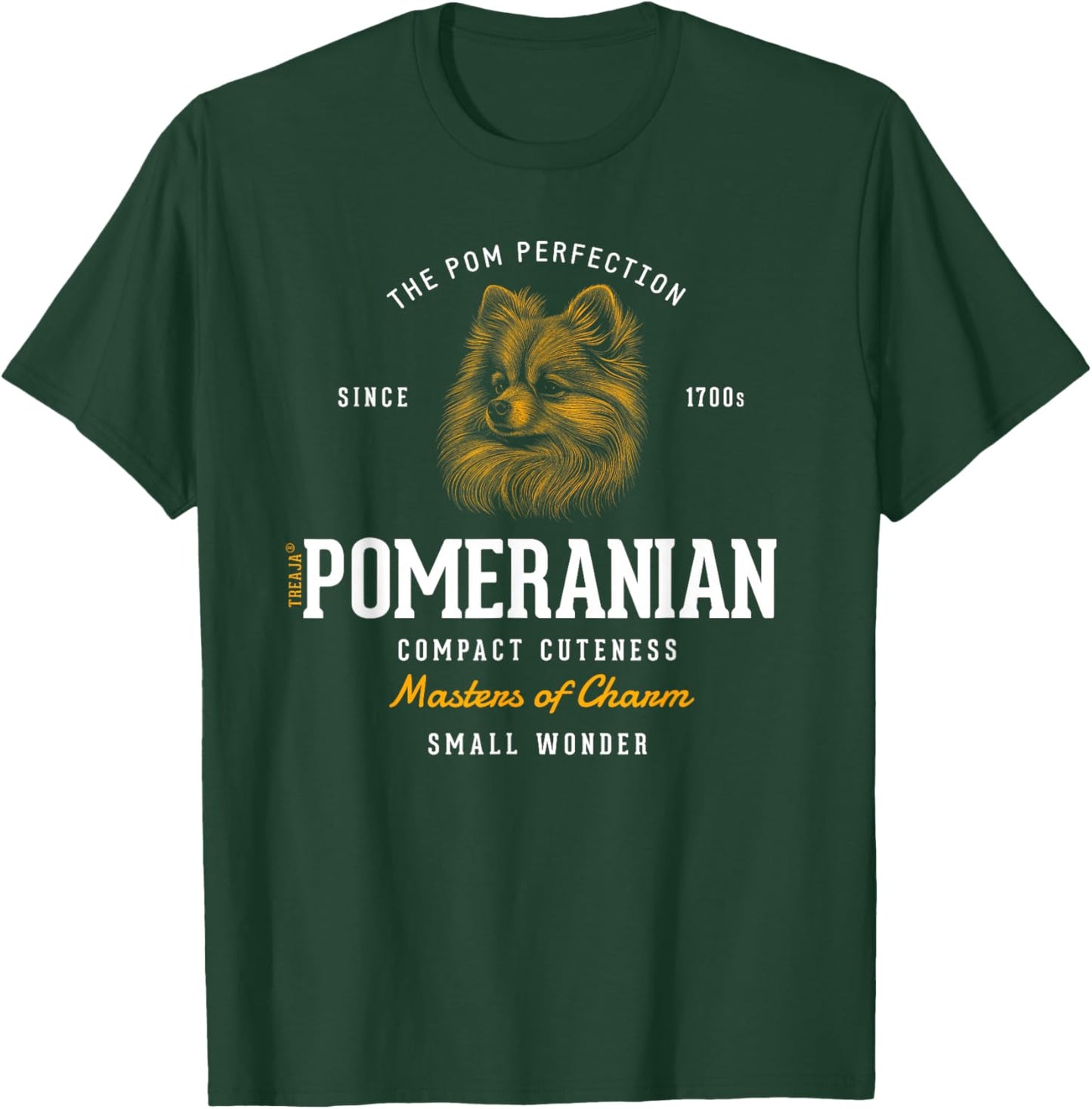 Vintage Styled Retro Pomeranian T-Shirt - T-Shirt | Forest