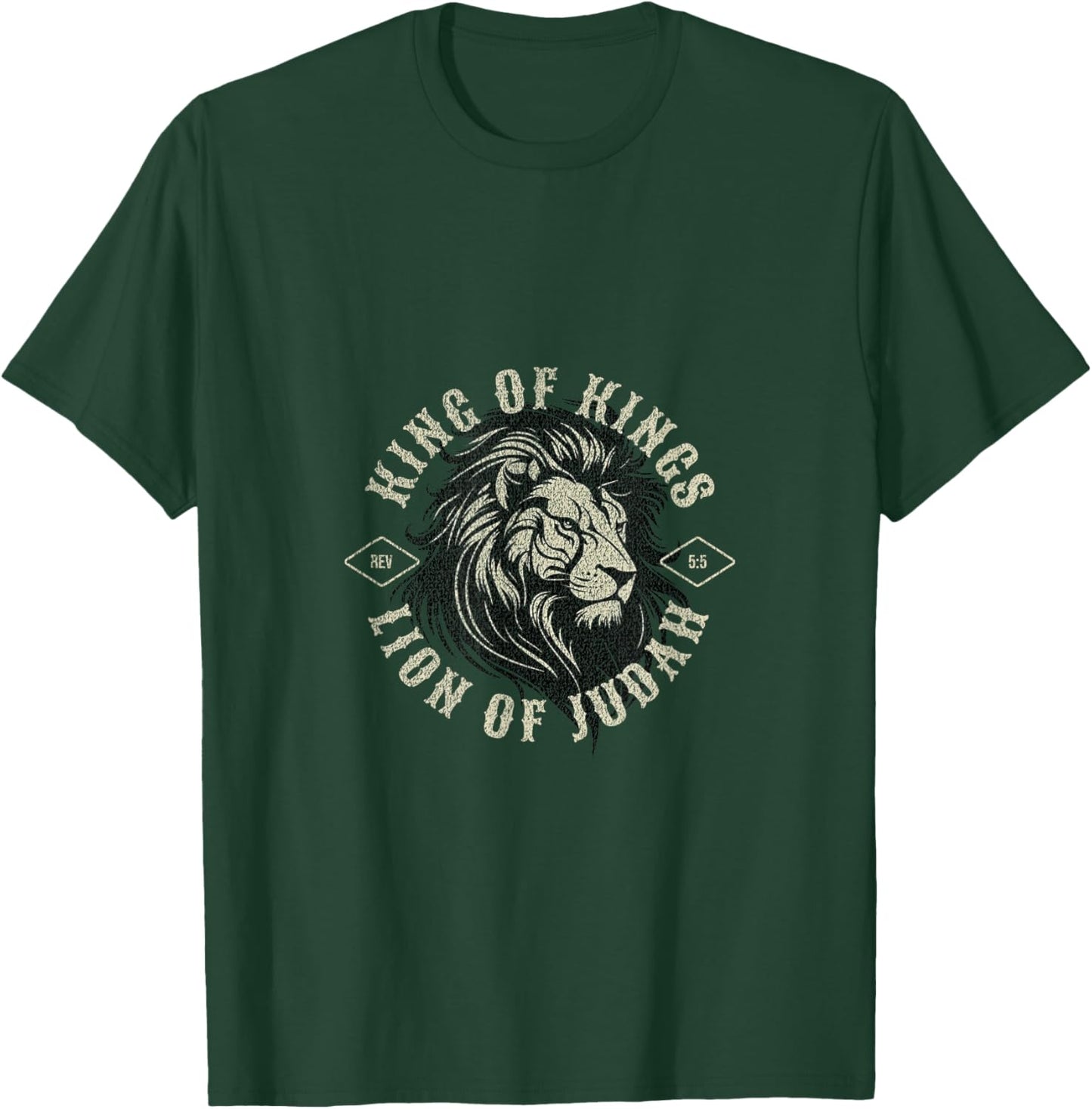 King of Kings Lion of Judah Jesus Christ T-Shirt - T-Shirt | Forest