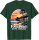 Scenic Sunset Beach Vacation Folly Beach South Carolina T-Shirt - T-Shirt | Forest