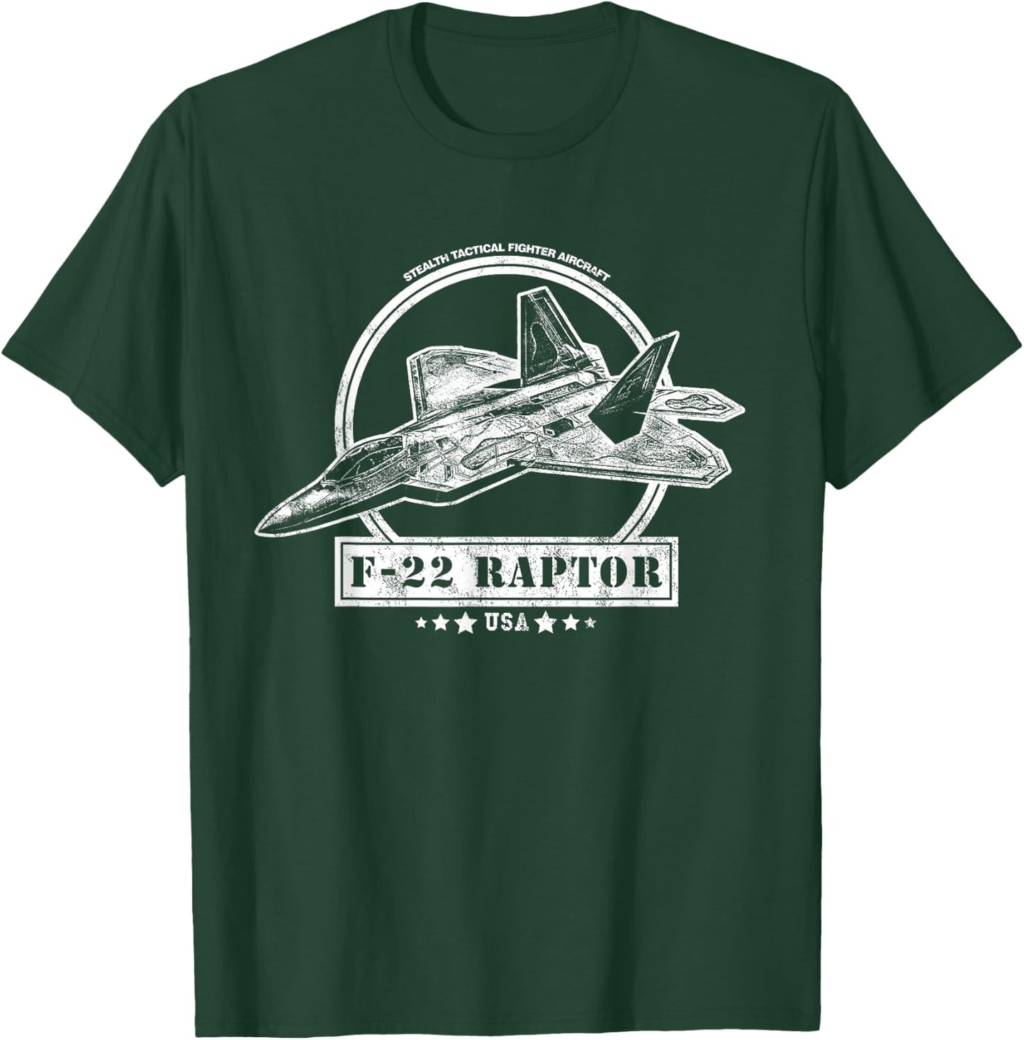 F-22 Raptor Aircraft T-Shirt - T-Shirt | Forest