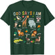 God Says I Am Zoo Animals Toddler Kids Bible Verse Funny T-Shirt - T-Shirt | Forest