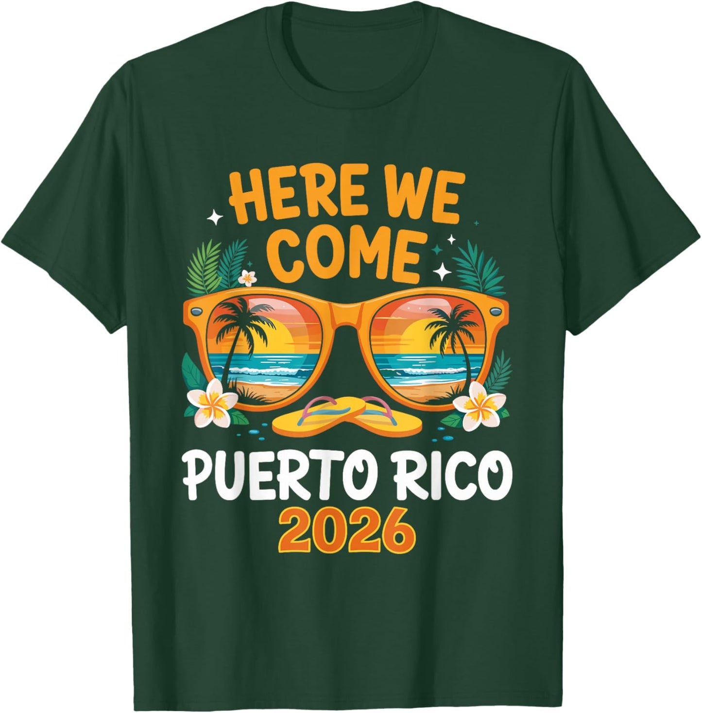 Puerto Rico 2026 T-Shirt - T-Shirt | Forest