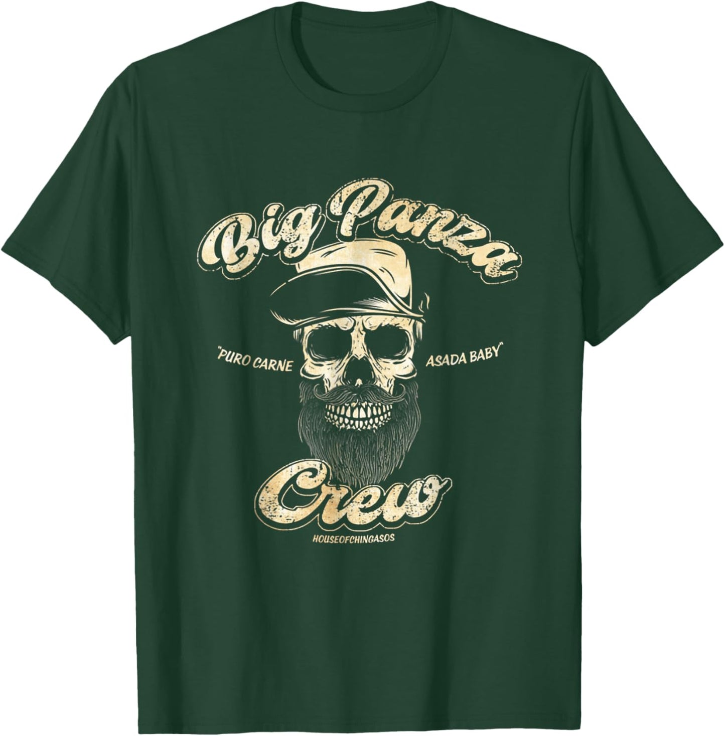 Big Panza Crew Chingon T-Shirt - T-Shirt | Forest