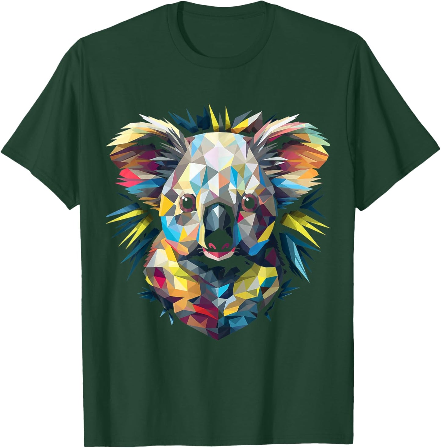Koala Geometric T-Shirt - T-Shirt | Forest