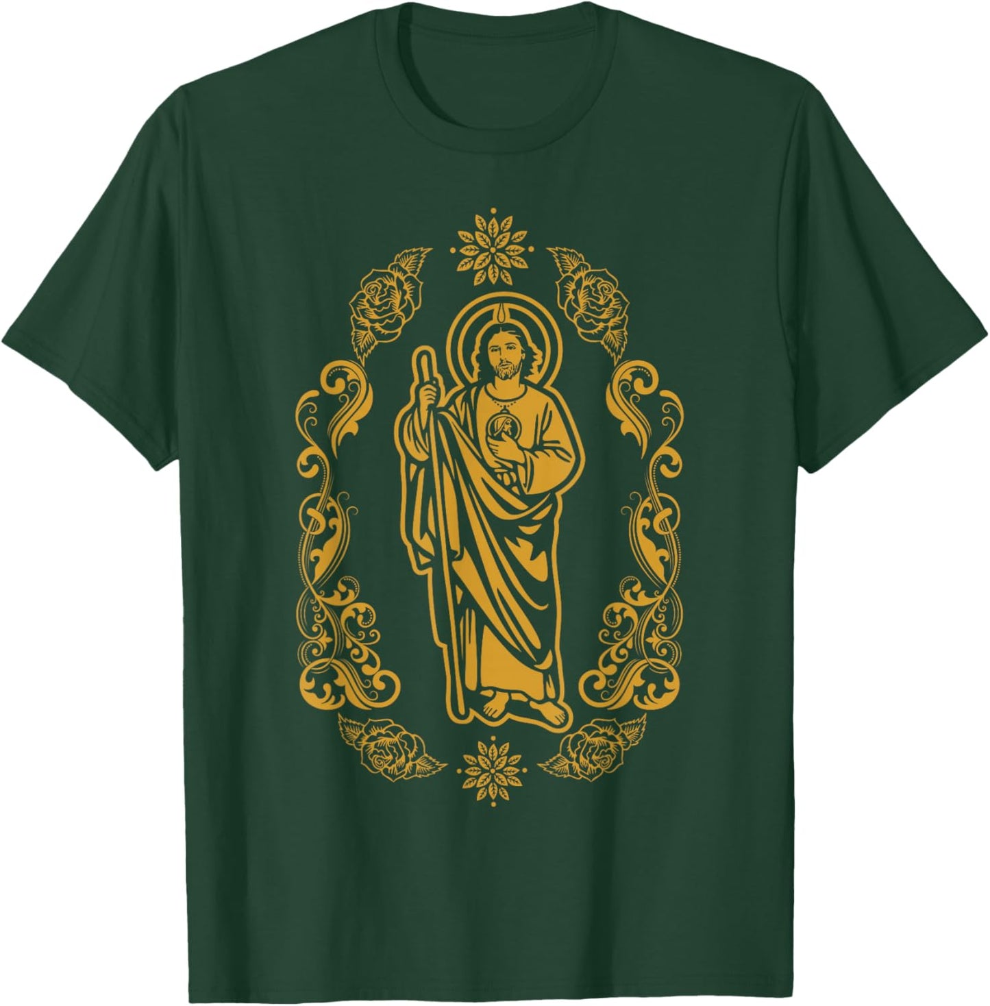 San Judas Tadeo Religious Mexican Saint Jude Christian T-Shirt - T-Shirt | Forest